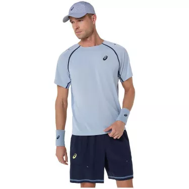 Asics Match SS T-shirt grijsblauw