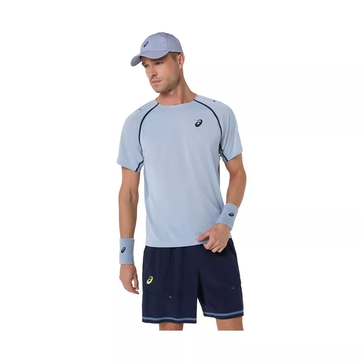 Asics Match SS T-shirt grijsblauw