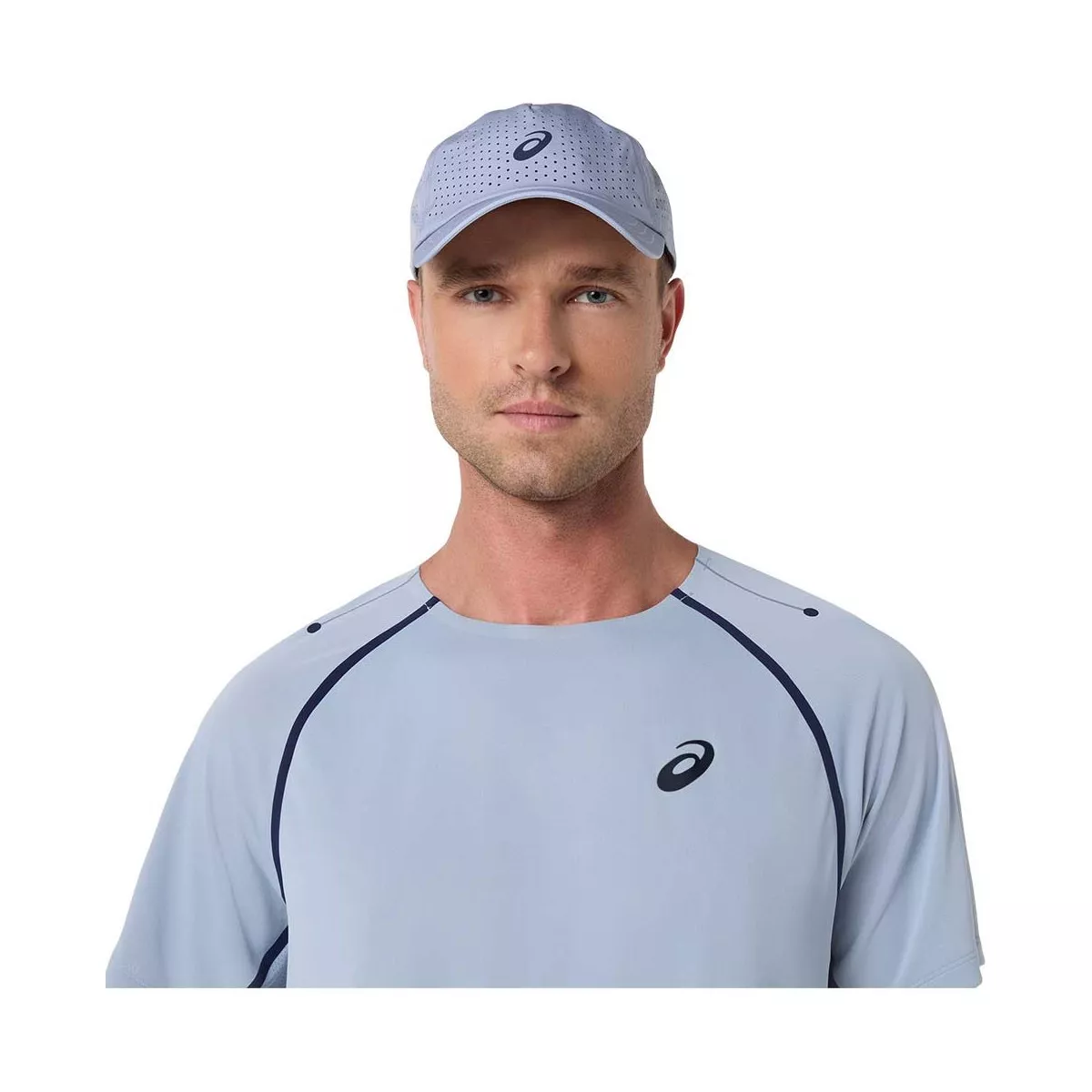 Asics Match SS T-shirt grijsblauw