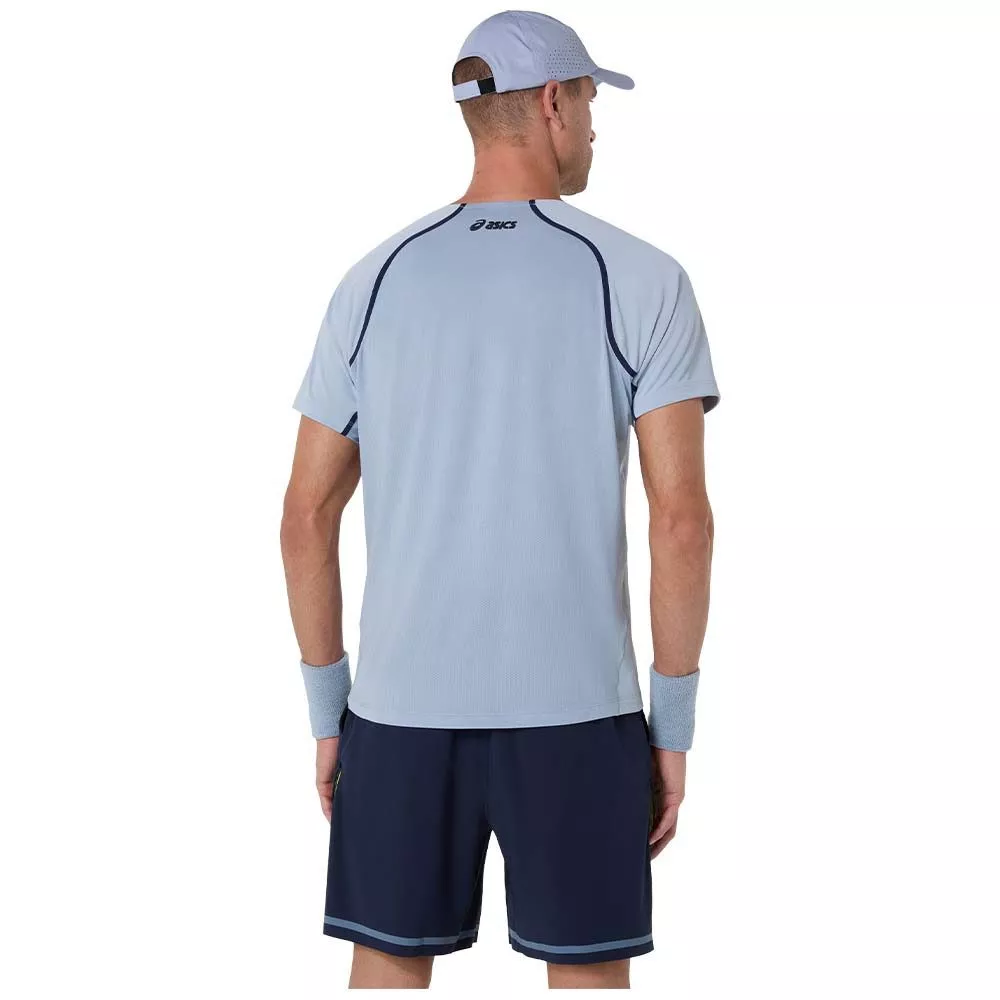 Asics Match SS T-shirt grijsblauw