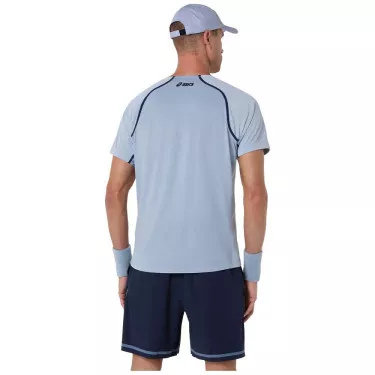 Asics Match SS T-shirt grijsblauw