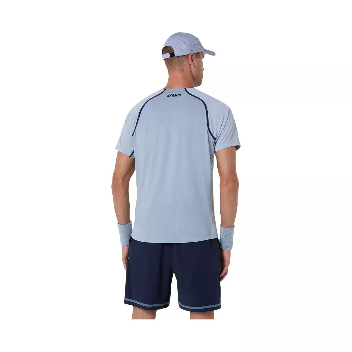 Asics Match SS T-shirt grijsblauw