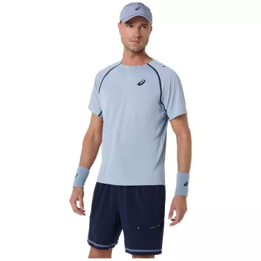 Asics Match SS T-shirt grijsblauw