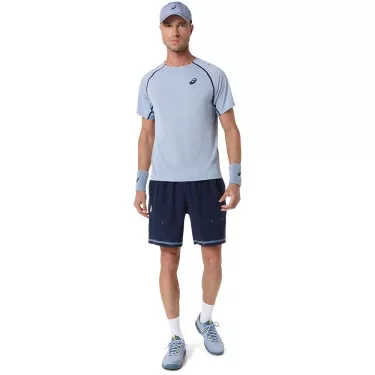 Asics Match SS T-shirt grijsblauw
