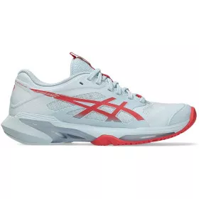 Asics Gel Solution Speed FF 4 tennisschoenen dames pastelblauw / rood