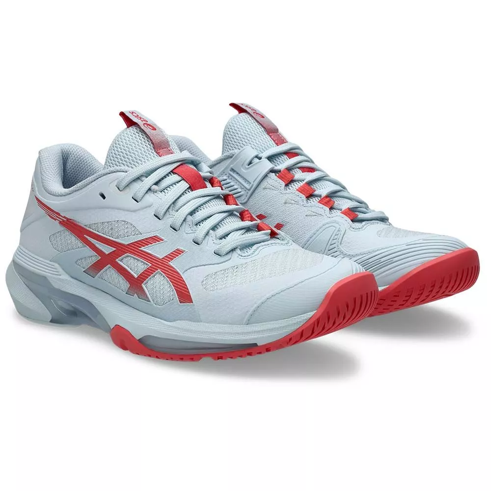 Asics Gel Solution Speed FF 4 tennisschoenen dames pastelblauw / rood