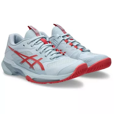 Asics Gel Solution Speed FF 4 tennisschoenen dames pastelblauw / rood