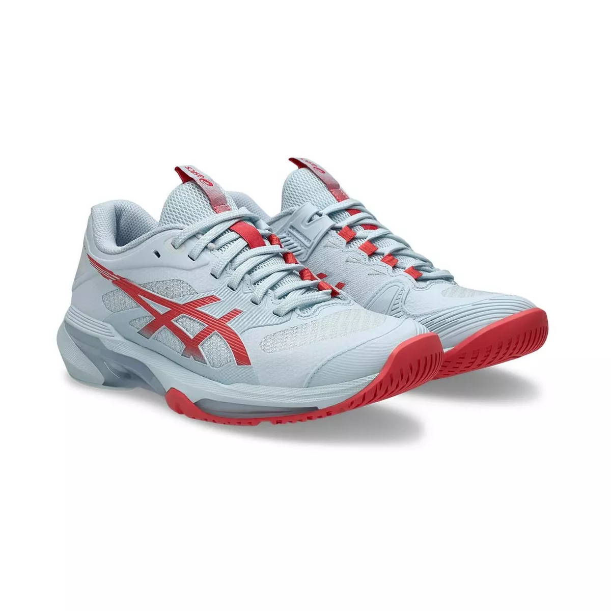 Asics Gel Solution Speed FF 4 tennisschoenen dames pastelblauw / rood