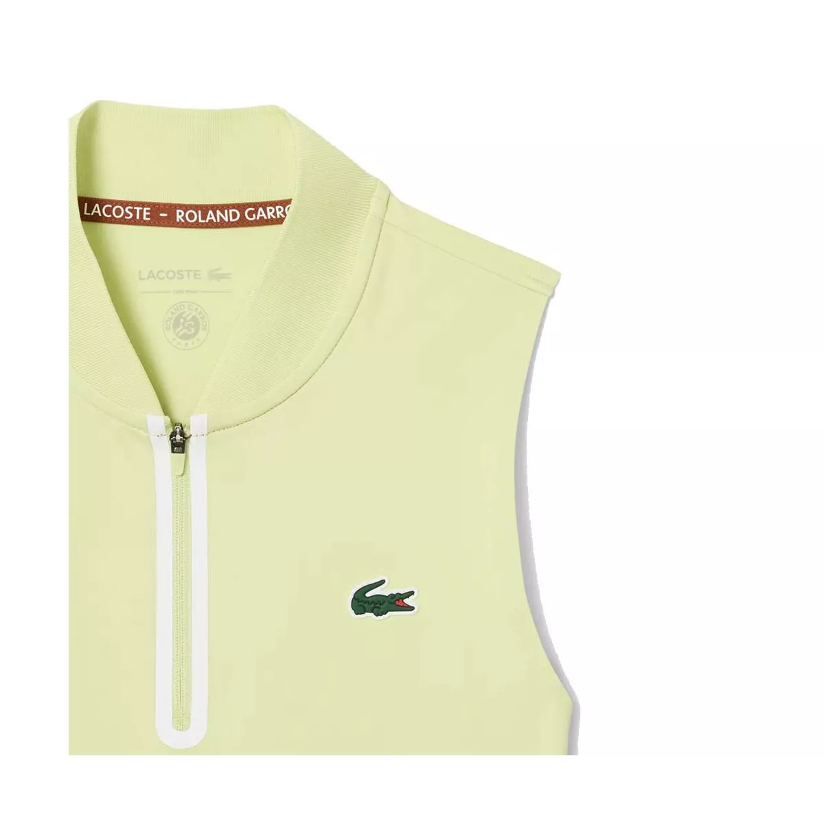 Lacoste Roland Garros mouwloze polo dames groen