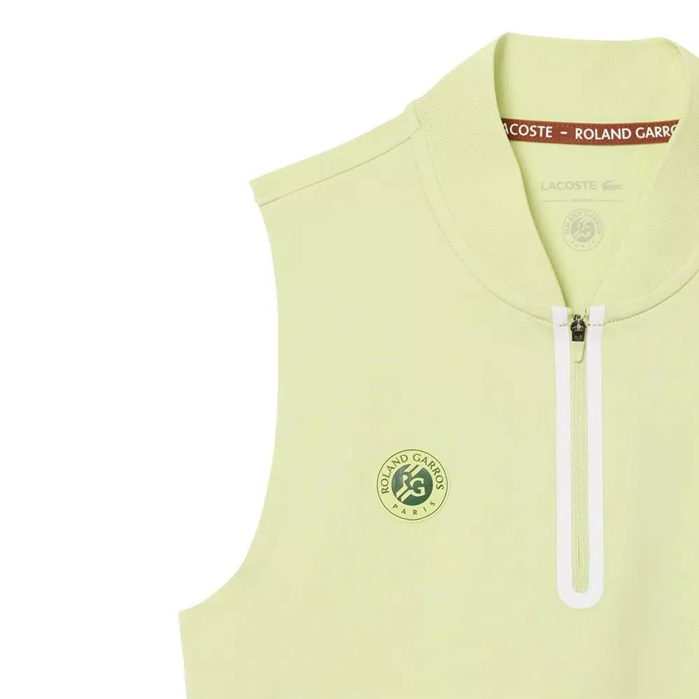 Lacoste Roland Garros mouwloze polo dames groen