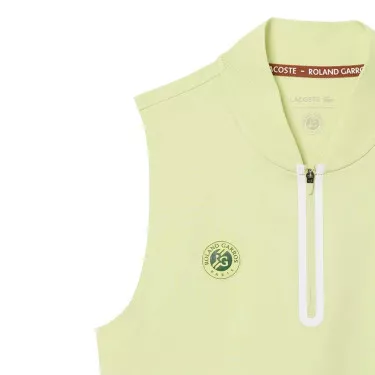 Lacoste Roland Garros mouwloze polo dames groen