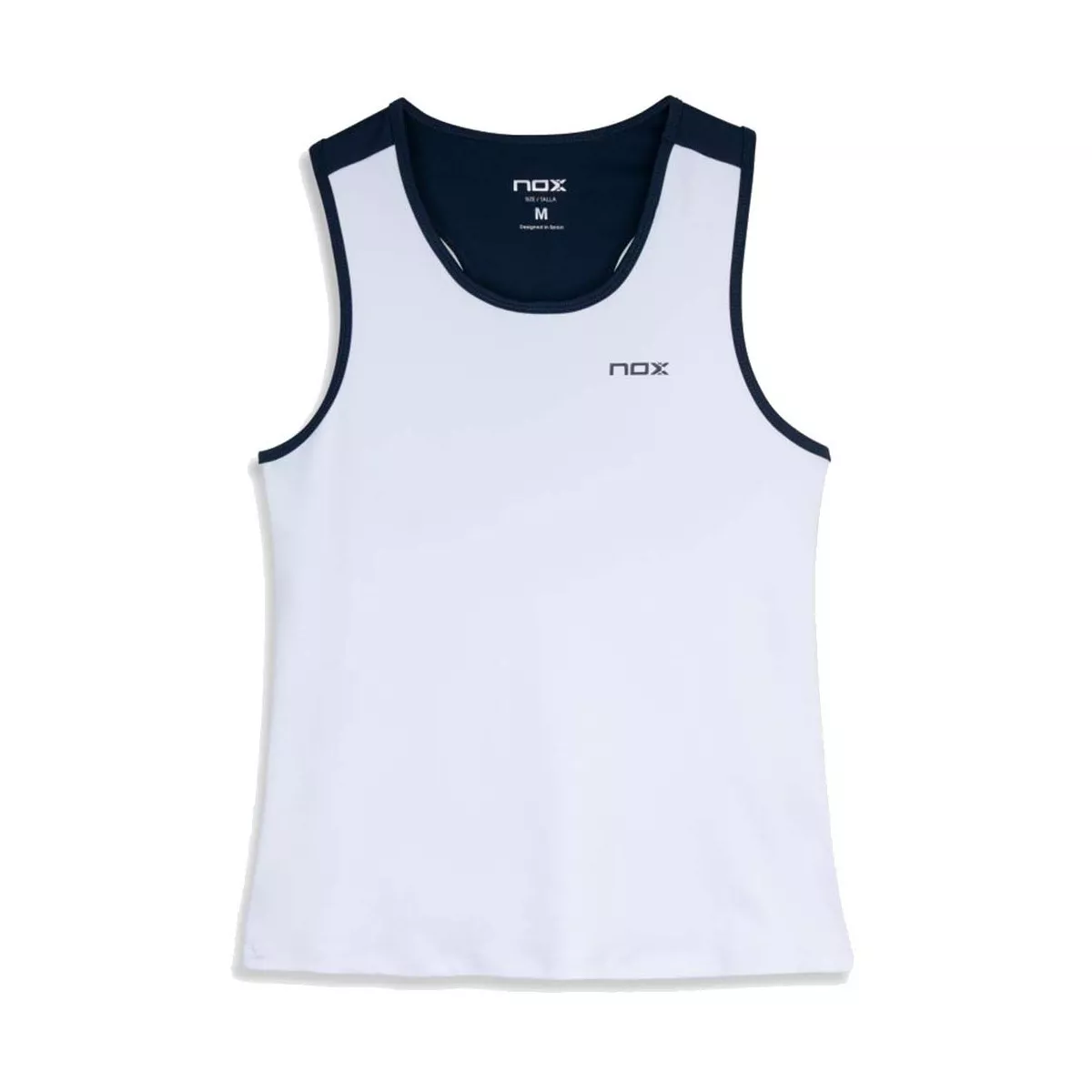 Nox Team 26 tanktop dames wit / marineblauw