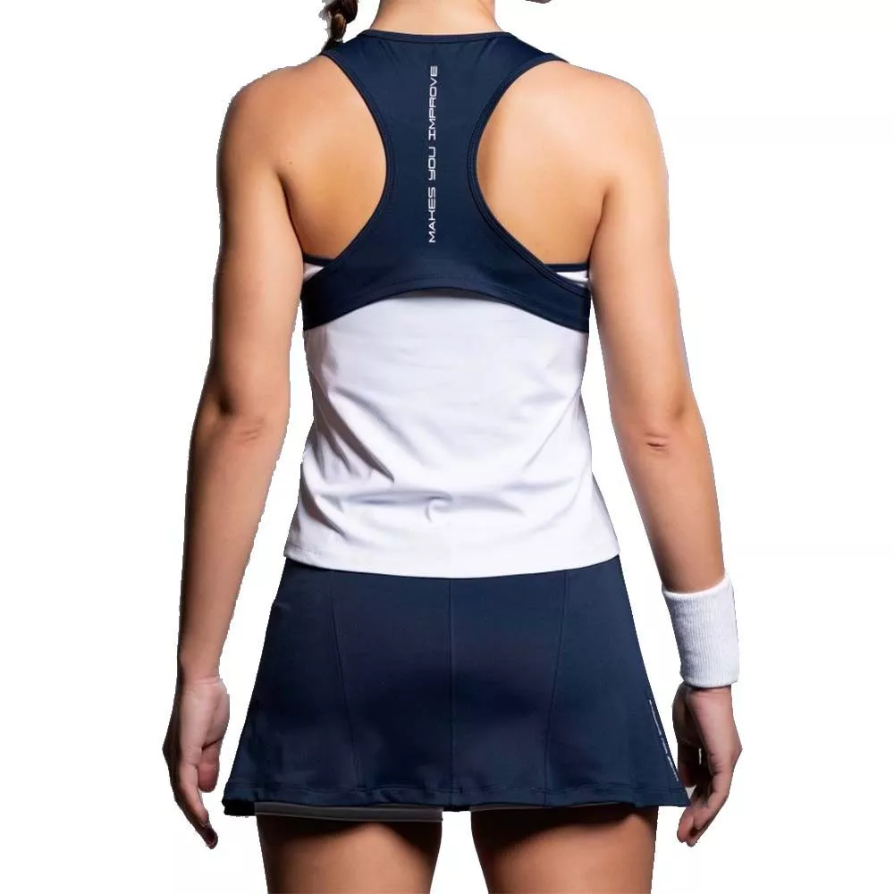 Nox Team 26 tanktop dames wit / marineblauw