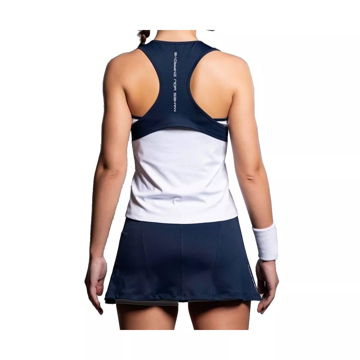 Nox Team 26 tanktop dames wit / marineblauw