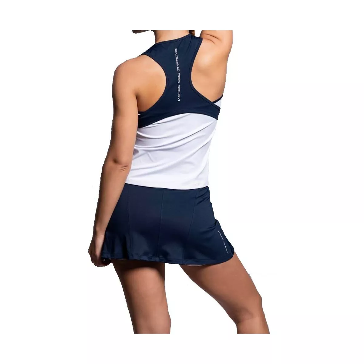 Nox Team 26 tanktop dames wit / marineblauw