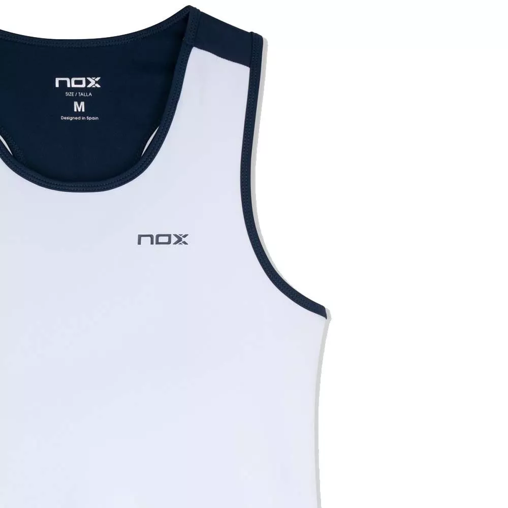 Nox Team 26 tanktop dames wit / marineblauw