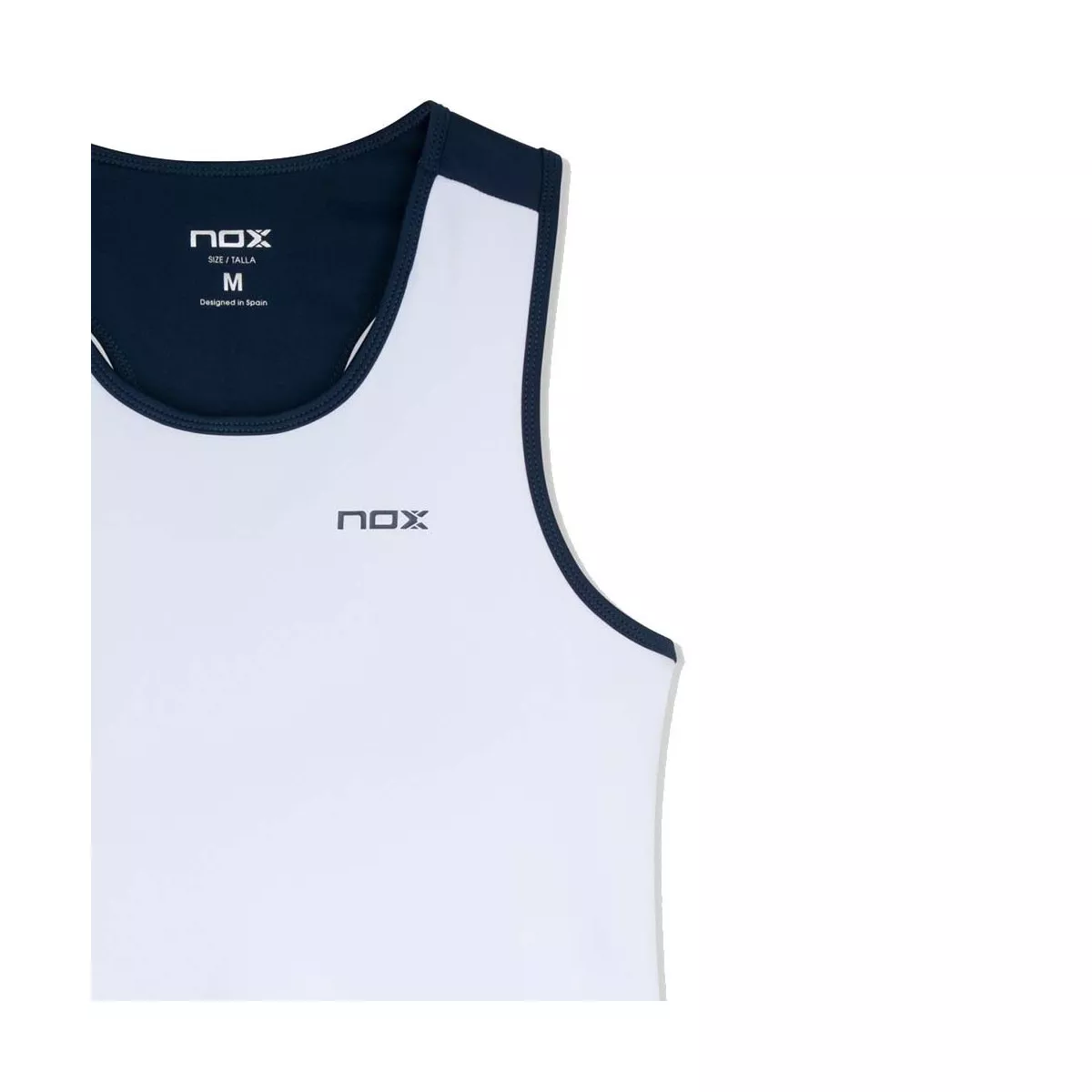 Nox Team 26 tanktop dames wit / marineblauw