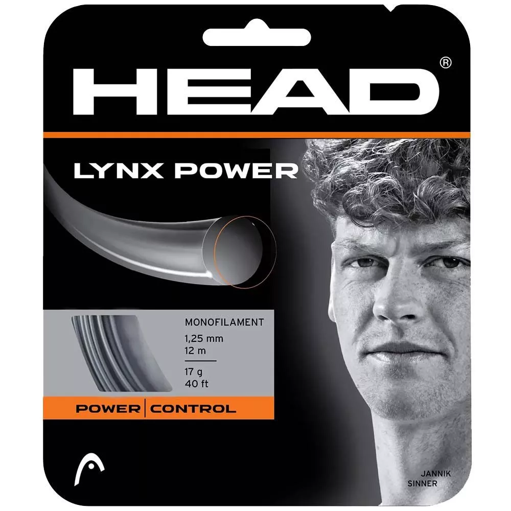 Head Lynx Power tennissnaar 12 m grijs