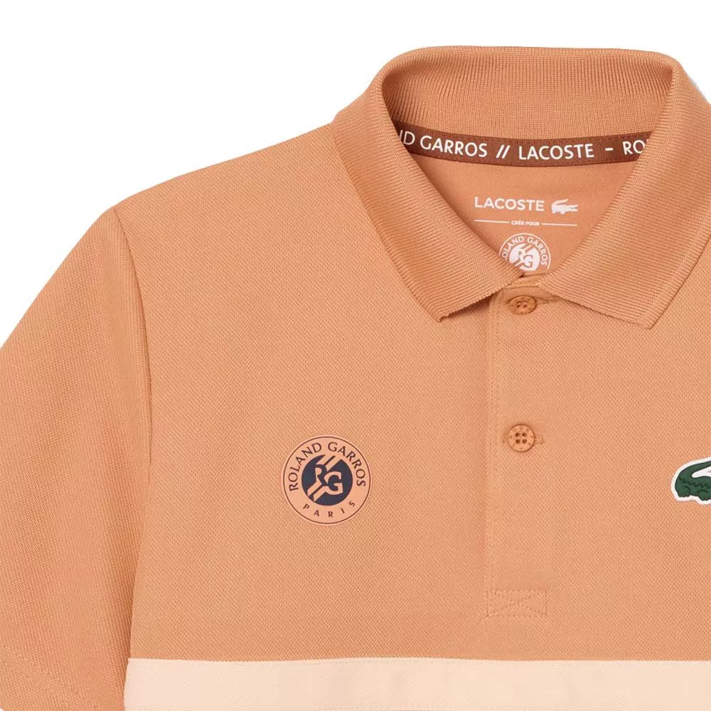 Lacoste Roland Garros ballenjongen polo junior oranje