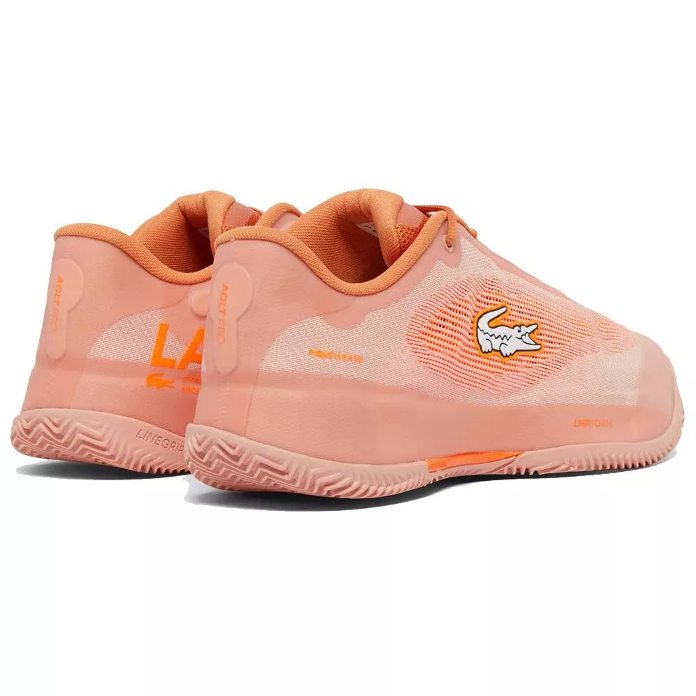 Lacoste AG-LT Pro x Daniil Medvedev tennisschoenen gravel oranje