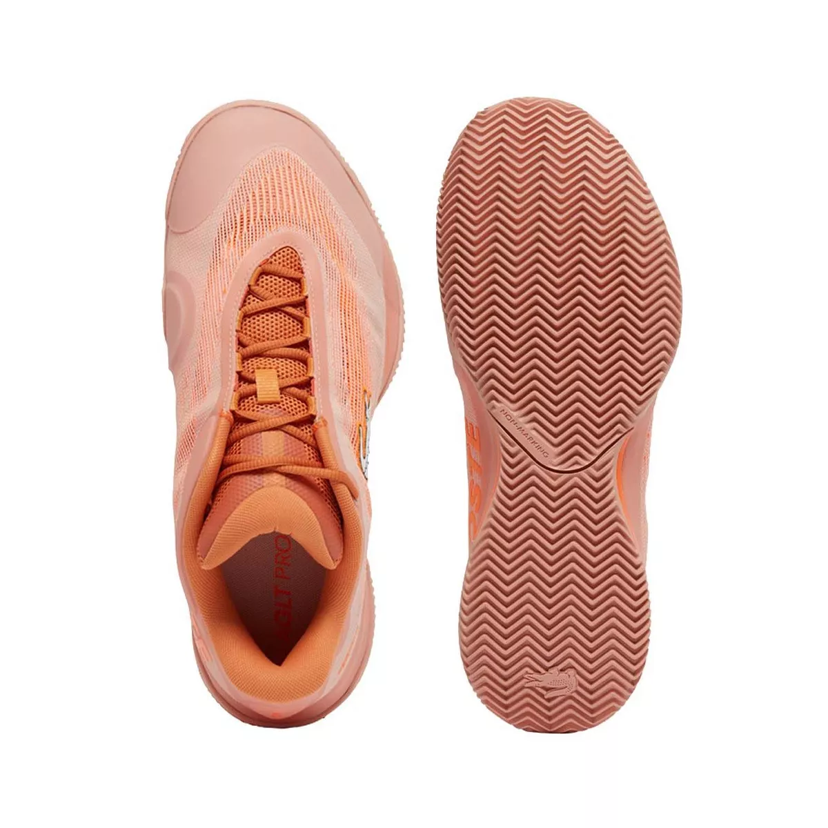 Lacoste AG-LT Pro x Daniil Medvedev tennisschoenen gravel oranje