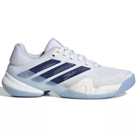 Adidas Barricade 14 tennisschoenen dames wit / blauw