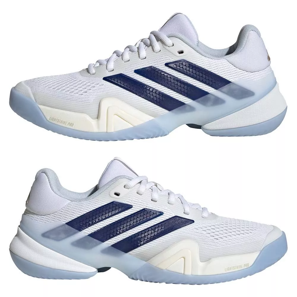 Adidas Barricade 14 tennisschoenen dames wit / blauw
