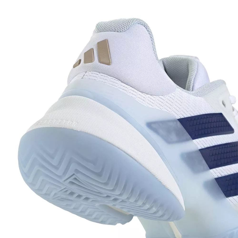 Adidas Barricade 14 tennisschoenen dames wit / blauw