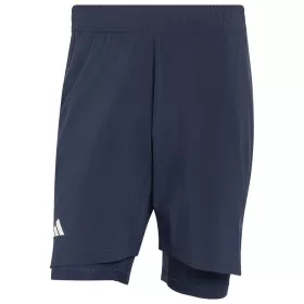Adidas Pro 2N1 Paris short marineblauw