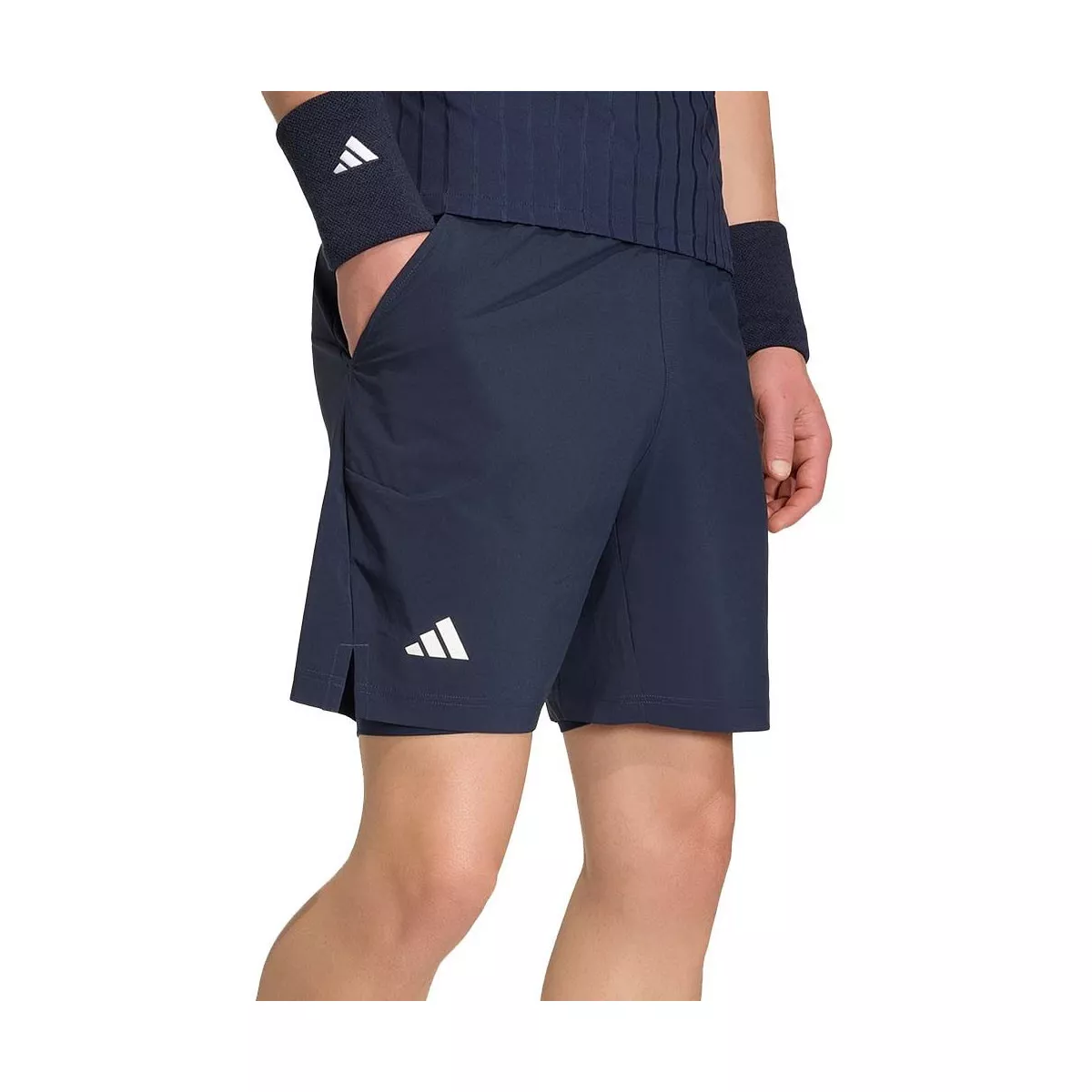 Adidas Pro 2N1 Paris short marineblauw