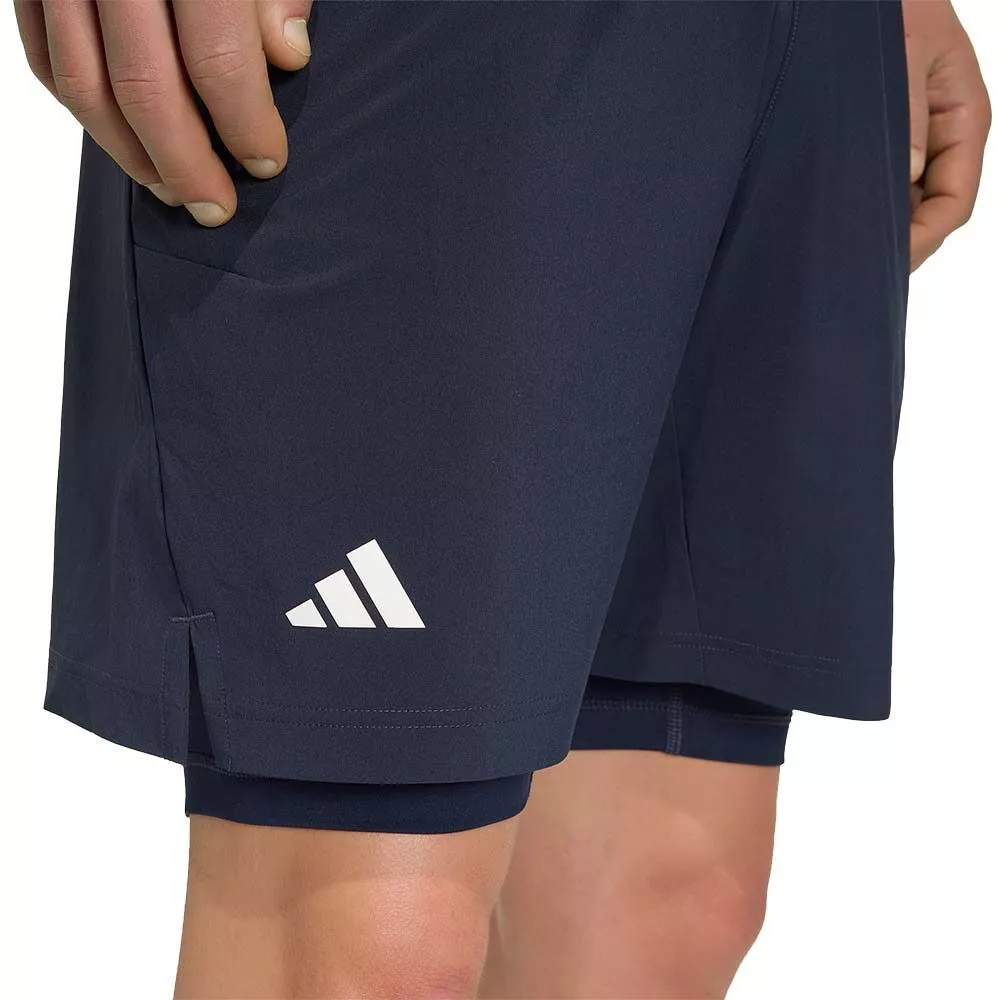Adidas Pro 2N1 Paris short marineblauw