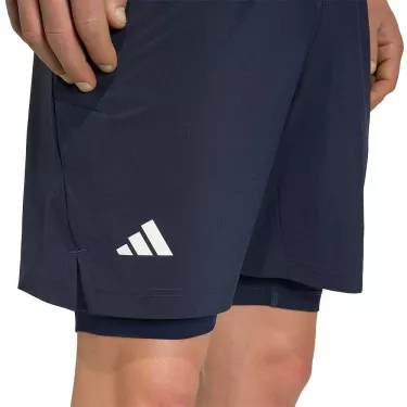 Adidas Pro 2N1 Paris short marineblauw