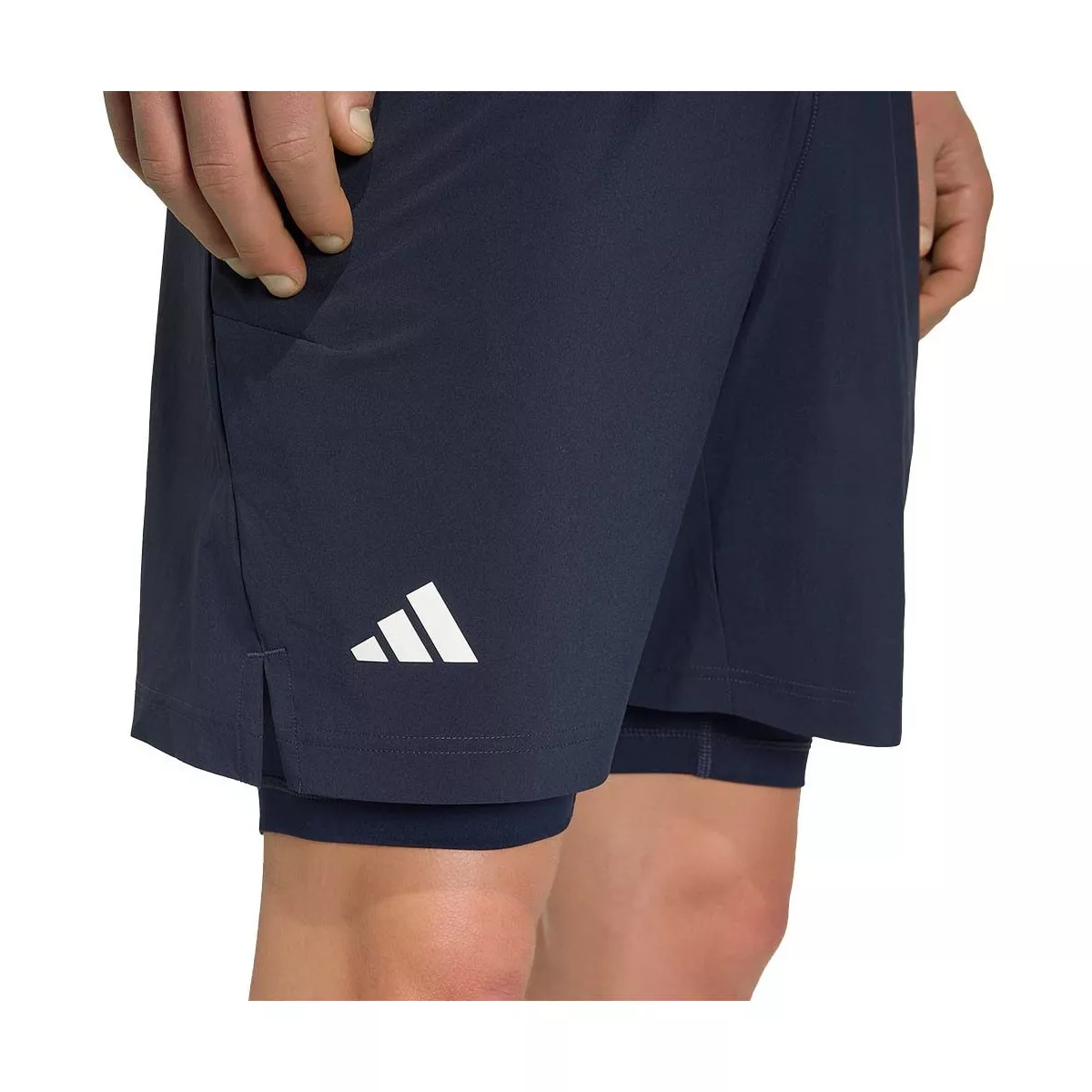 Adidas Pro 2N1 Paris short marineblauw