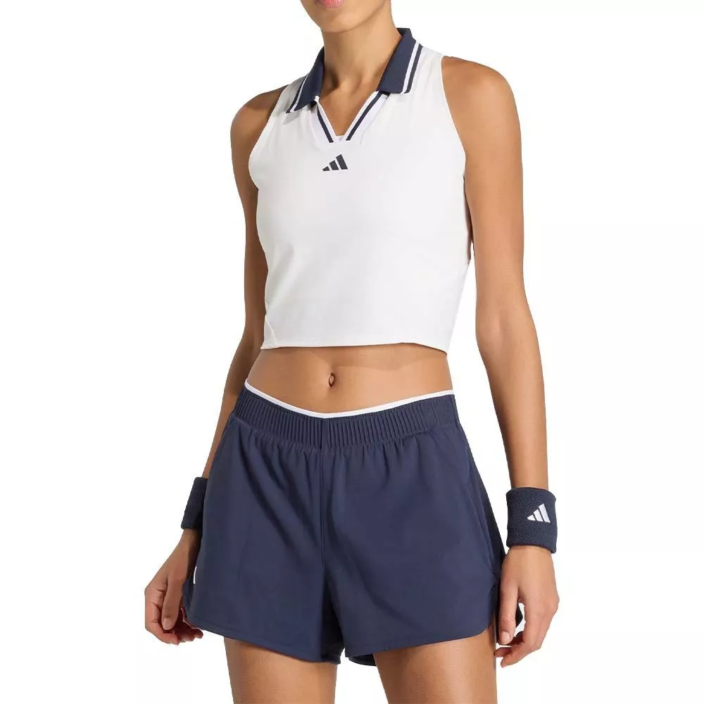 Adidas Tennis Crop Pro Paris tanktop wit