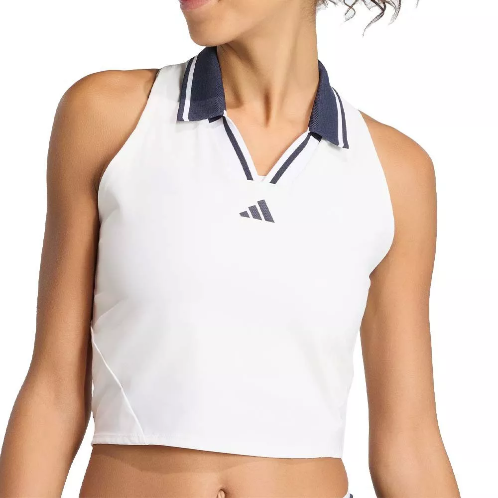 Adidas Tennis Crop Pro Paris tanktop wit