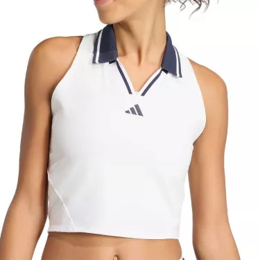 Adidas Tennis Crop Pro Paris tanktop wit
