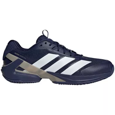 Adidas Adizero Ubersonic 5 tennisschoenen gravel marineblauw
