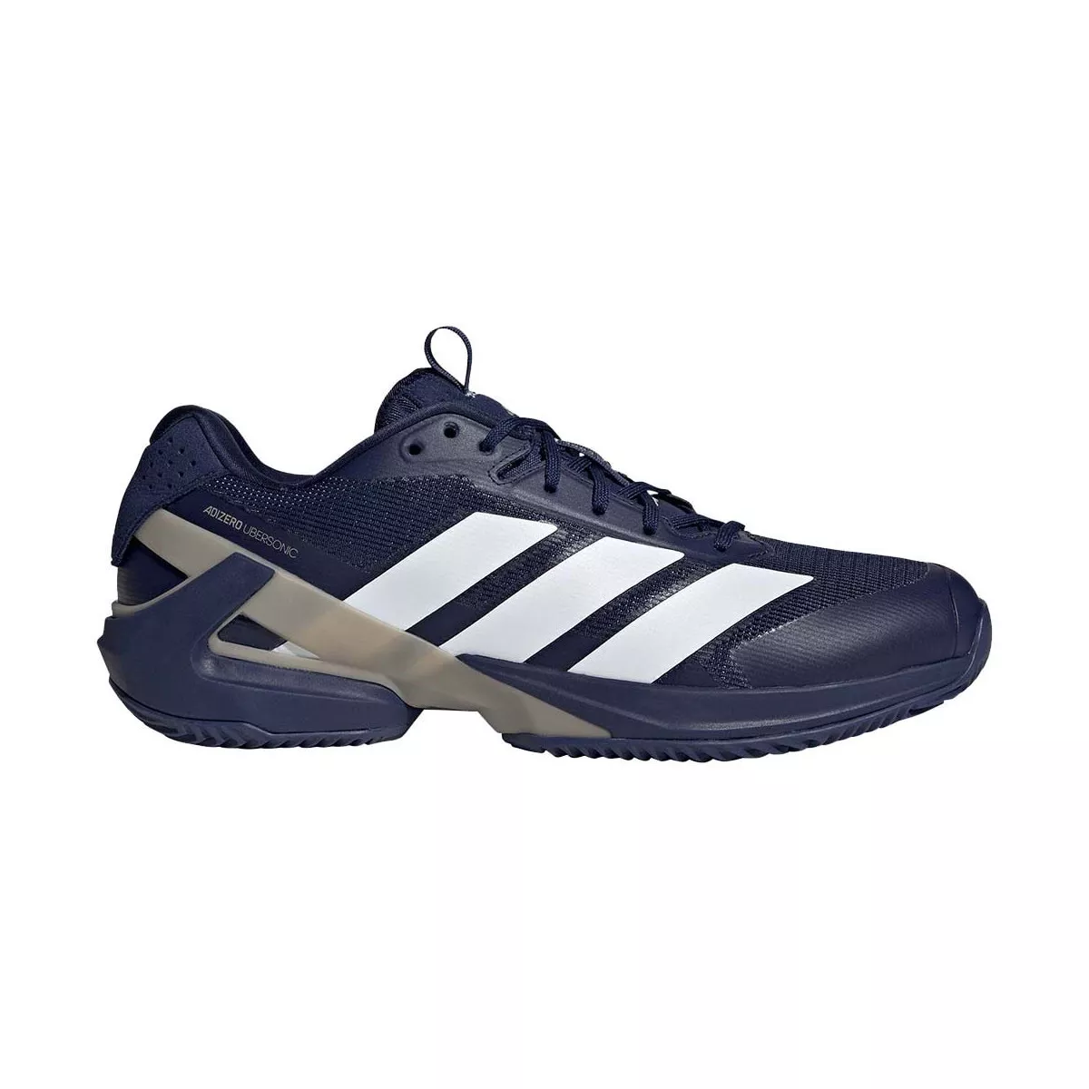 Adidas Adizero Ubersonic 5 tennisschoenen gravel marineblauw