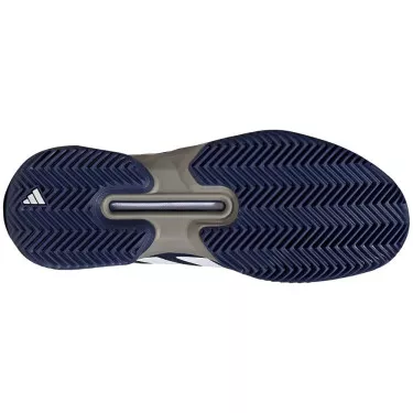 Adidas Adizero Ubersonic 5 tennisschoenen gravel marineblauw