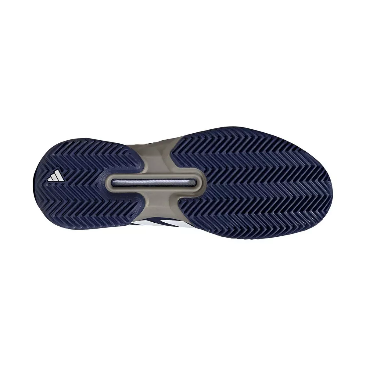 Adidas Adizero Ubersonic 5 tennisschoenen gravel marineblauw