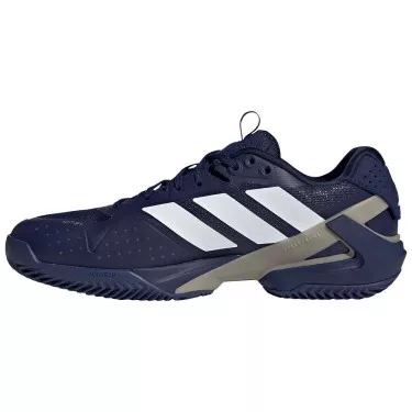 Adidas Adizero Ubersonic 5 tennisschoenen gravel marineblauw