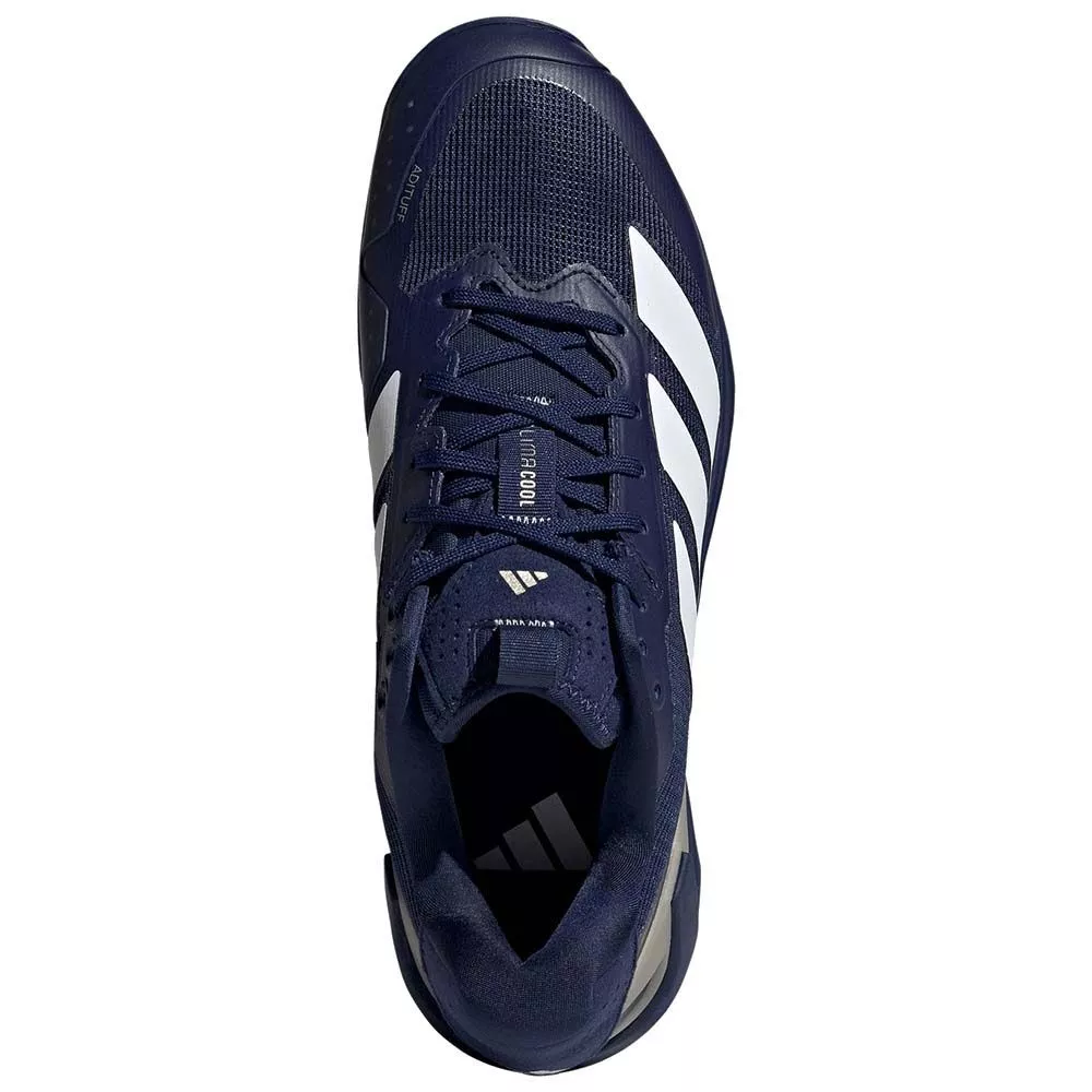 Adidas Adizero Ubersonic 5 tennisschoenen gravel marineblauw