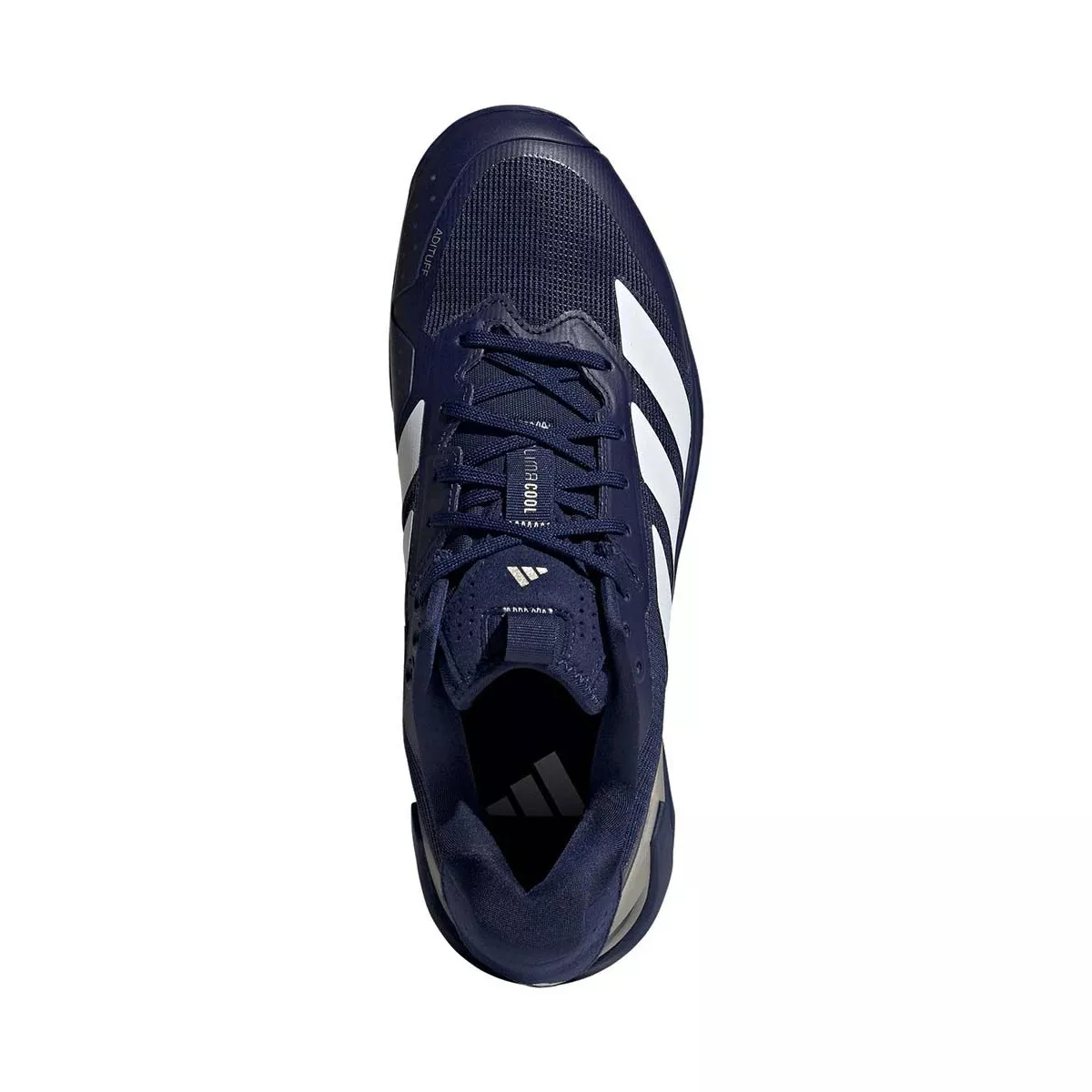 Adidas Adizero Ubersonic 5 tennisschoenen gravel marineblauw