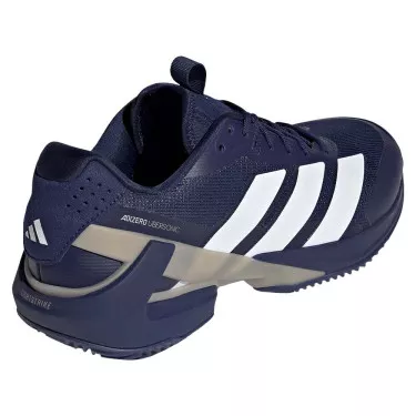 Adidas Adizero Ubersonic 5 tennisschoenen gravel marineblauw