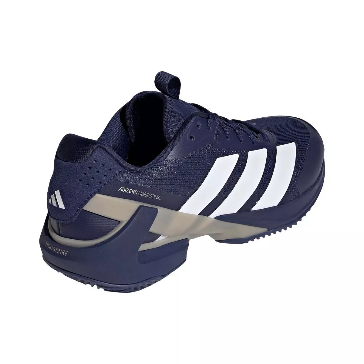 Adidas Adizero Ubersonic 5 tennisschoenen gravel marineblauw