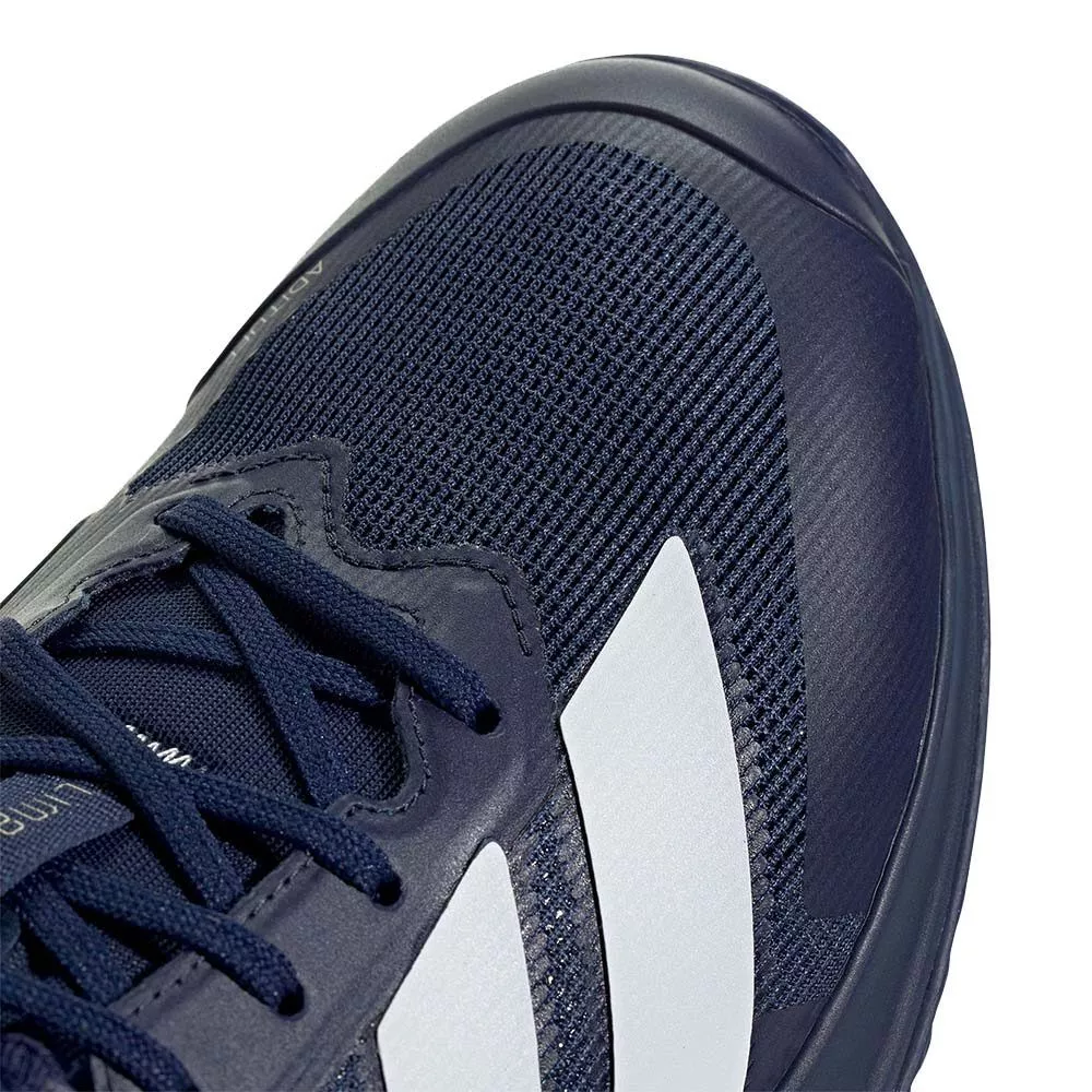 Adidas Adizero Ubersonic 5 tennisschoenen gravel marineblauw