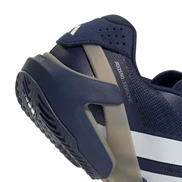 Adidas Adizero Ubersonic 5 tennisschoenen gravel marineblauw