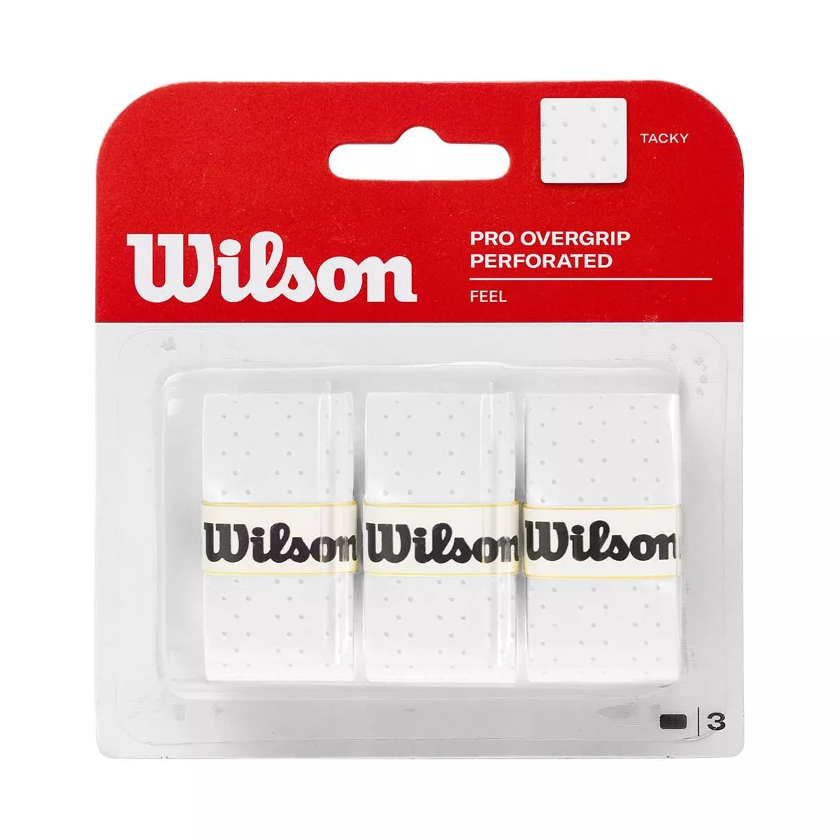Wilson Pro Perforated Overgrip wit 3-pack