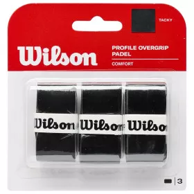 Wilson Profile Padel Overgrip zwart 3-pack