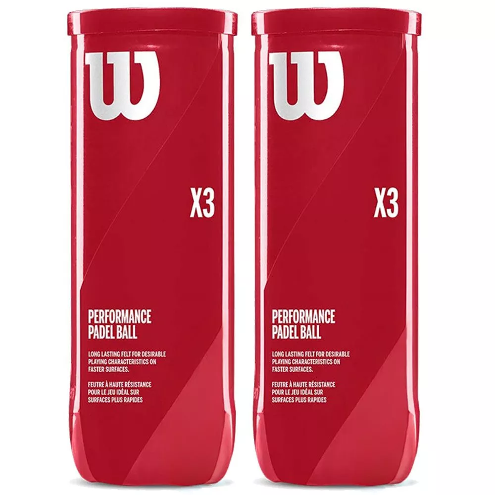 Wilson Padel X3 padelballen 2 tubes van 3